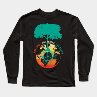 one love one people one earth Long Sleeve T-Shirt